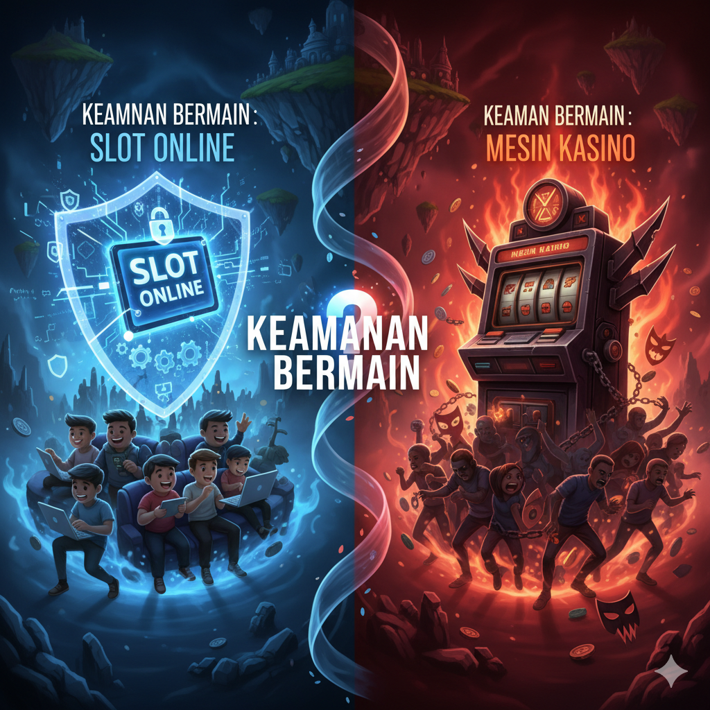  Slot Online vs Mesin Kasino